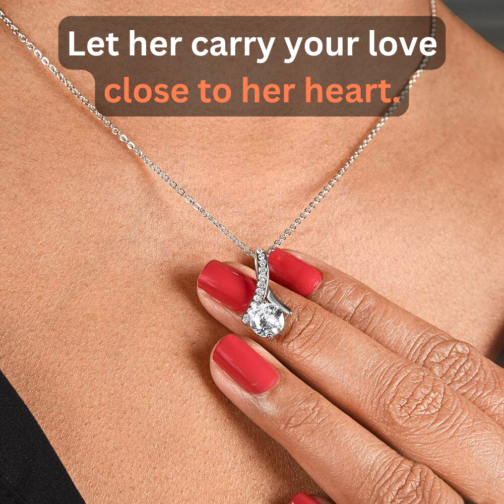 To My Bonus Sister – 'You Are Family' Alluring Beauty Necklace Gift Set – BT01