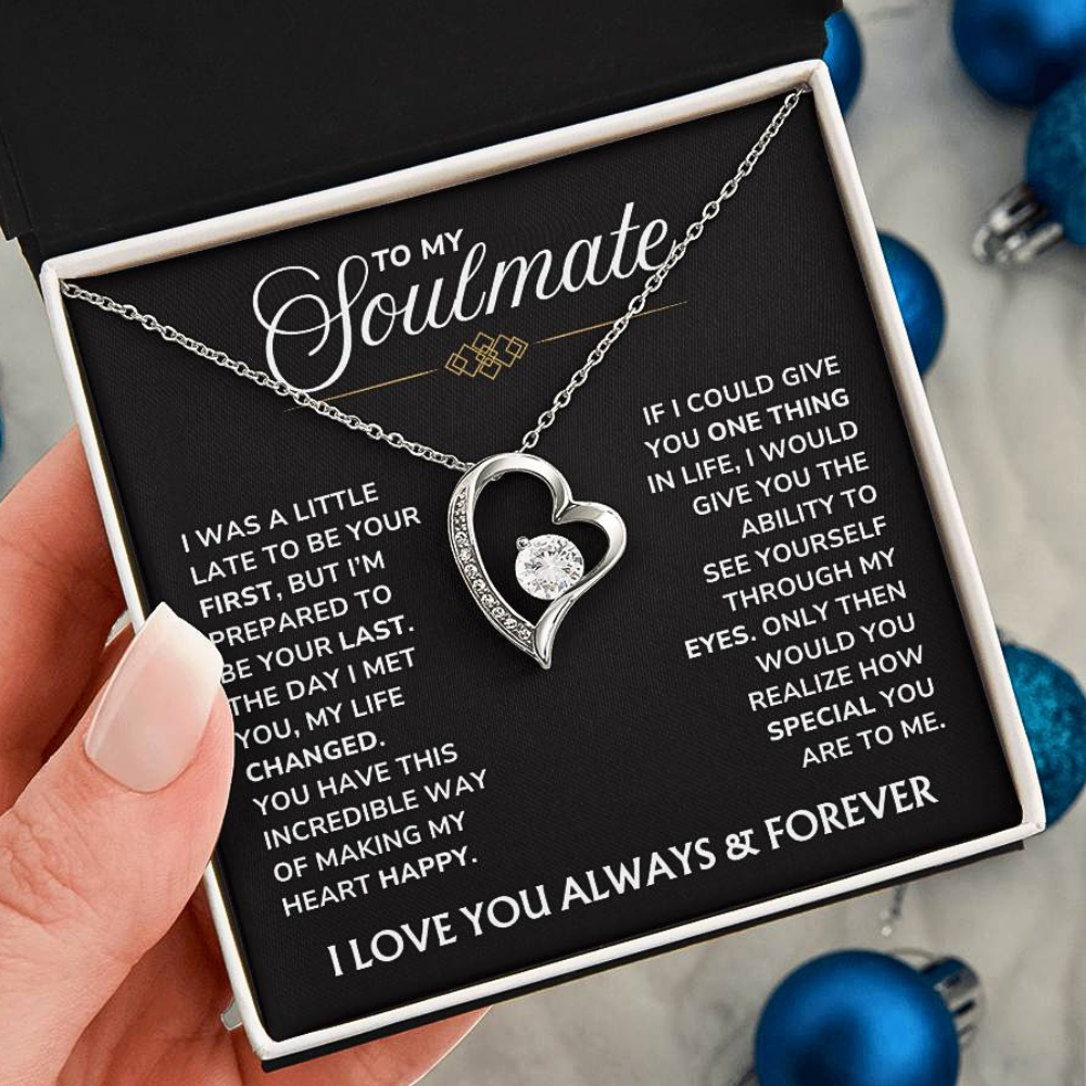 To My Soulmate Necklace - "You Changed My Life" Love Knot Soulmate Gift Set - SM03v2