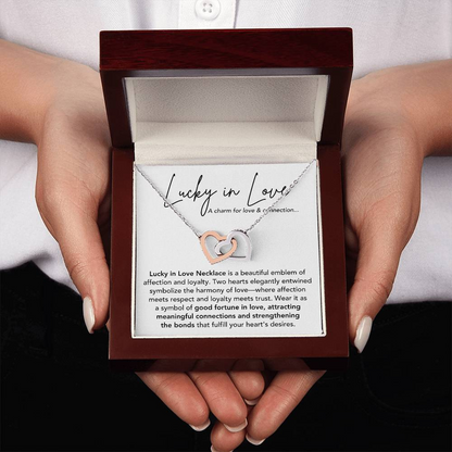 Lucky in Love Necklace Gift Set - A Charm for Love & Connection - LL01