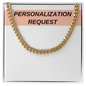 [PERSONALIZED] Cuban Link Chain Necklace Gift Set - AWSW