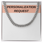 [PERSONALIZED] Cuban Link Chain Necklace Gift Set - AWSW