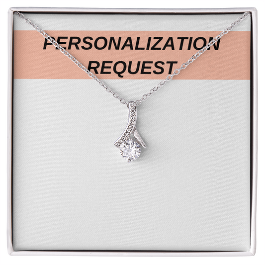 [PERSONALIZED] Alluring Beauty Necklace Gift Set - AWSW
