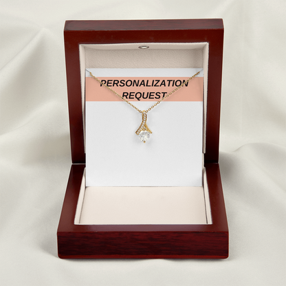 [PERSONALIZED] Alluring Beauty Necklace Gift Set - AWSW