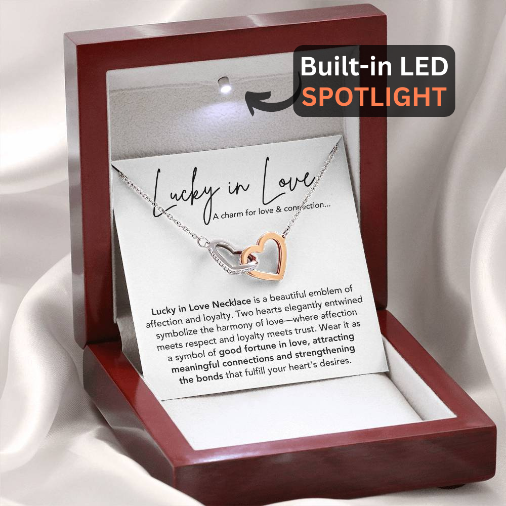 Lucky in Love Necklace Gift Set - A Charm for Love & Connection - LL01