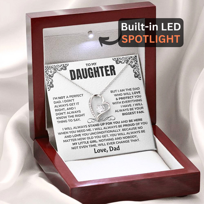 To My Daughter - "I'll Always Be Here" Forever Love Necklace Gift Set  - DT03