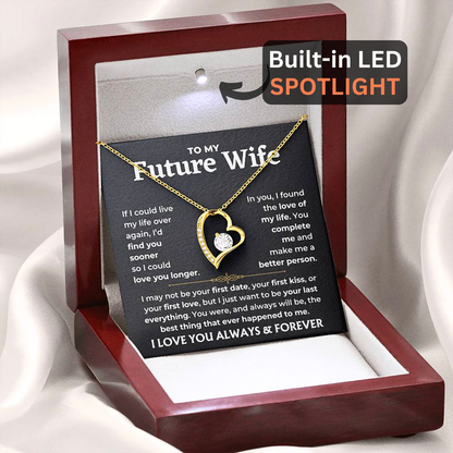 To My Future Wife - "You Complete Me" Forever Love Necklace Gift Set - FW03v2