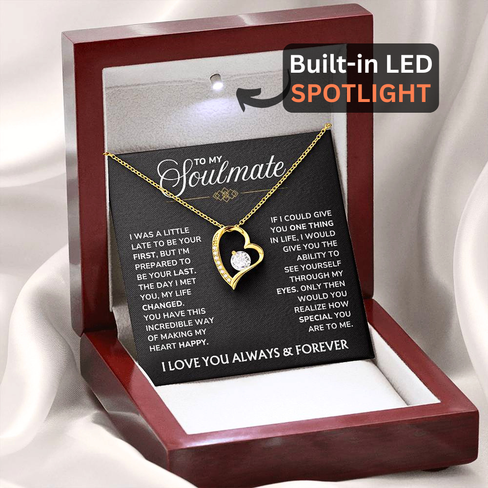 To My Soulmate Necklace - "You Changed My Life" Love Knot Soulmate Gift Set - SM03v2
