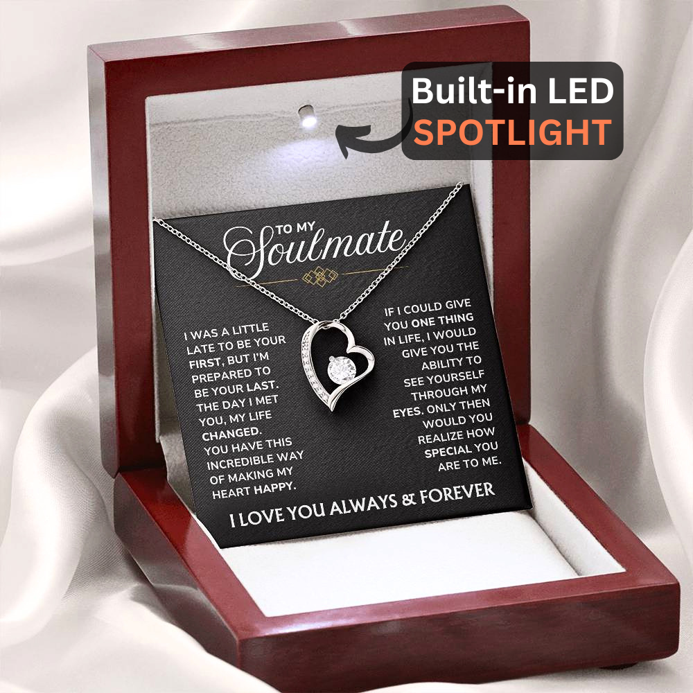 To My Soulmate Necklace - "You Changed My Life" Love Knot Soulmate Gift Set - SM03v2